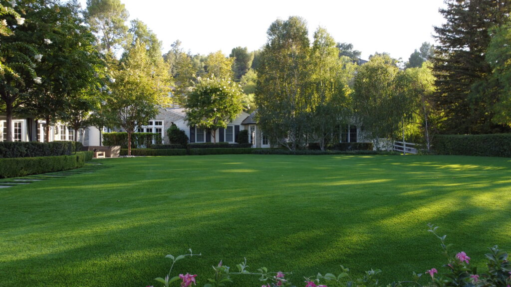 Retaining walls and artificial grass project in Moorpark by Evergreen Landscaping