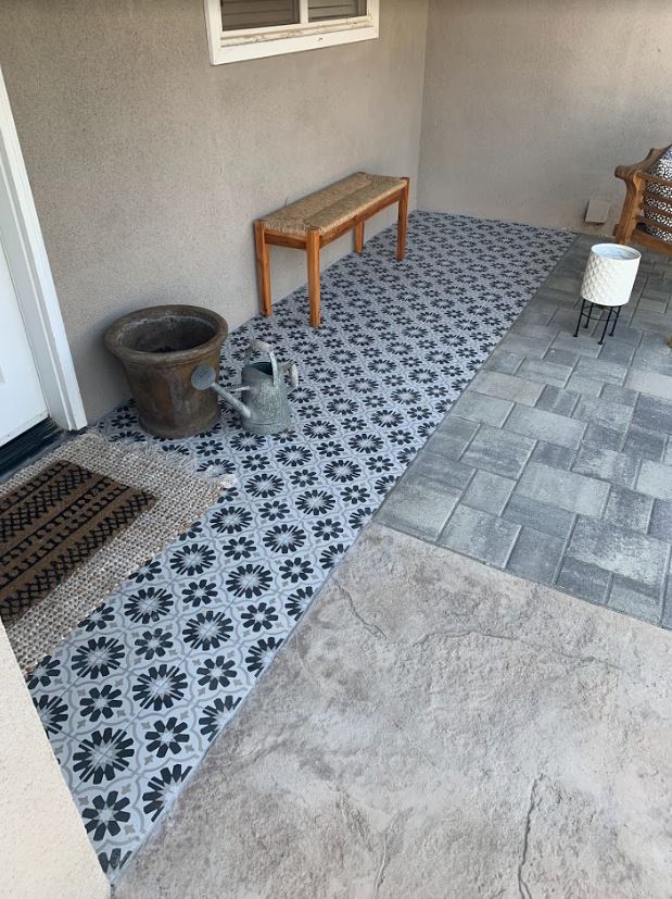 Pool deck pavers and turf project in Calabasas by Evergreen Landscaping