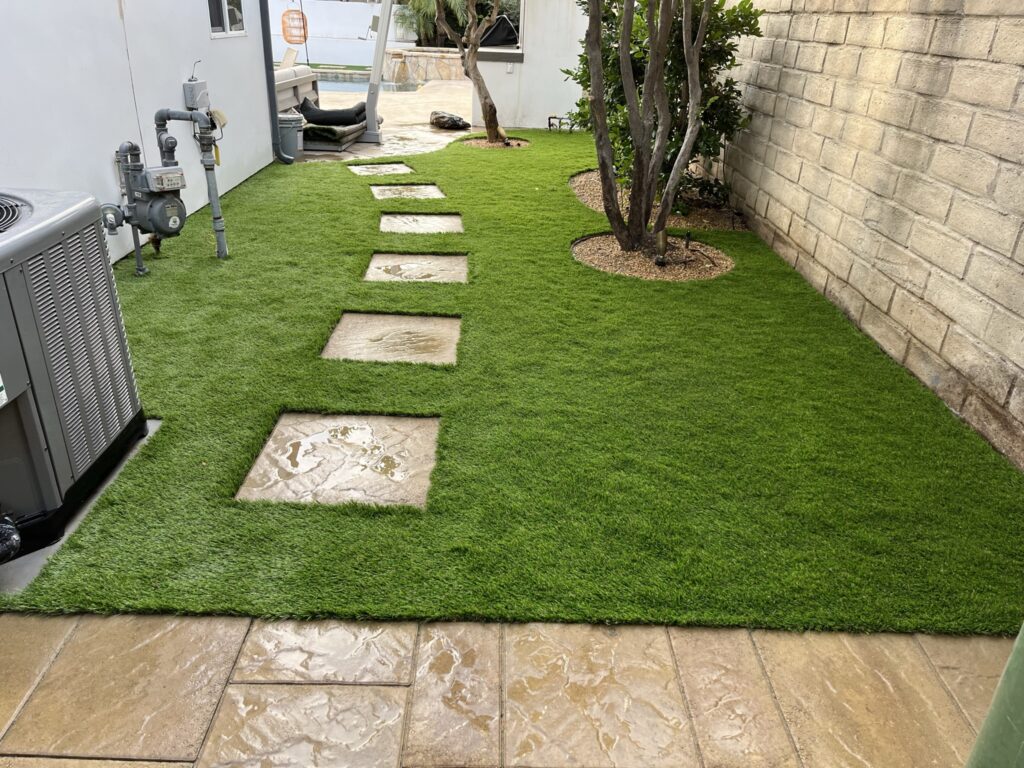 Paver patio and putting green project in Westlake Village by Evergreen Landscaping