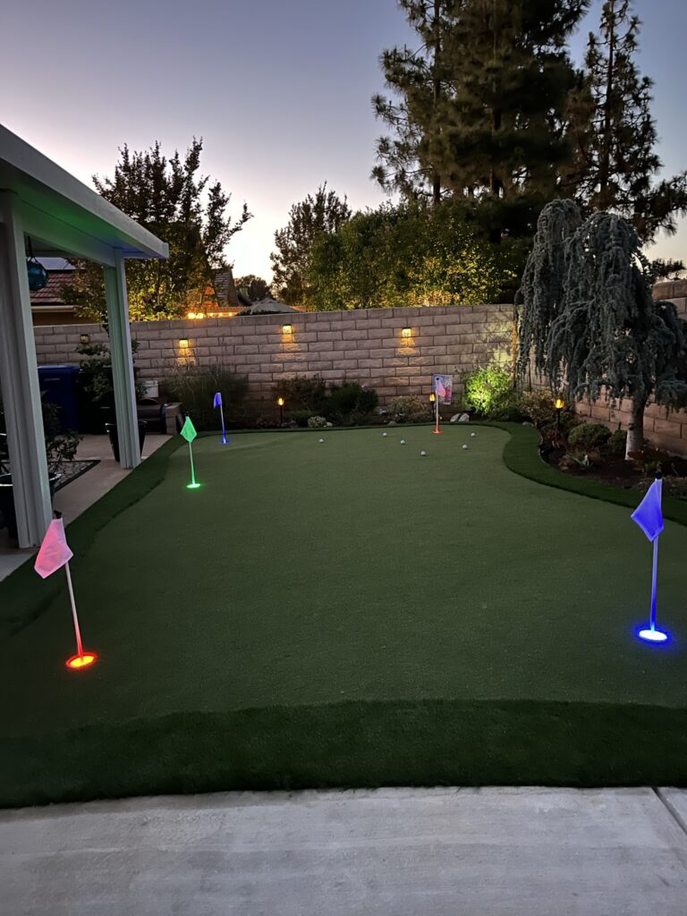 Retaining walls and artificial grass project in Camarillo by Evergreen Landscaping