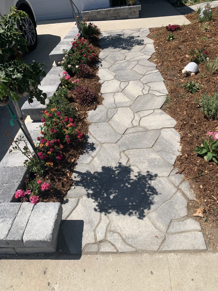 Pool deck pavers and turf project in Newbury Park by Evergreen Landscaping