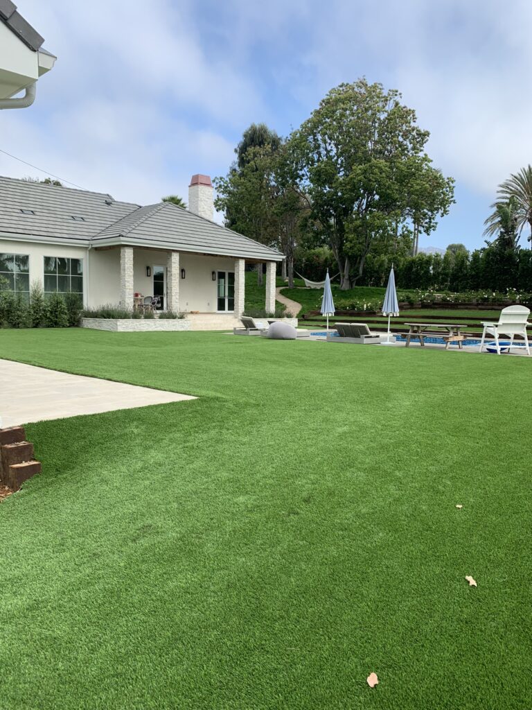Paver patio and putting green project in Moorpark by Evergreen Landscaping
