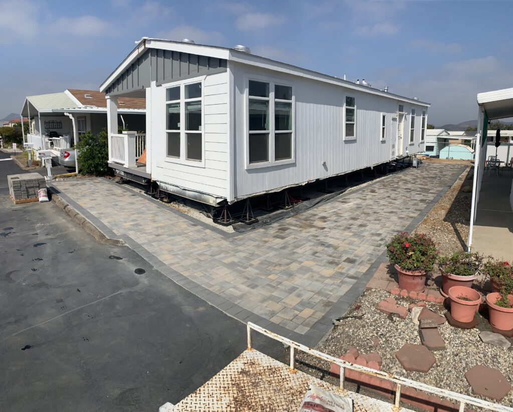 Pavers and artificial turf landscaping project in Ventura County by Evergreen Landscaping