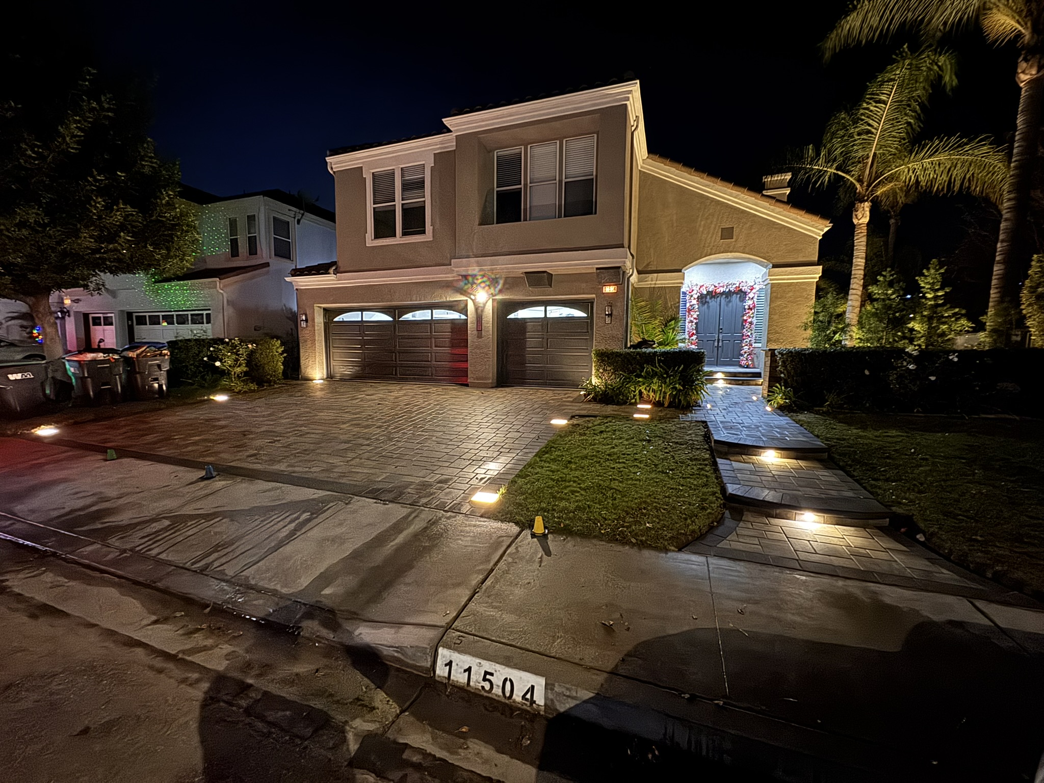 Paver driveway project in Westlake Village by Evergreen Landscaping