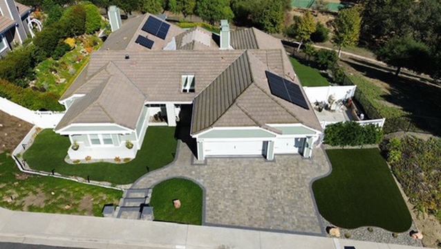 Paver driveway project in Thousand Oaks by Evergreen Landscaping