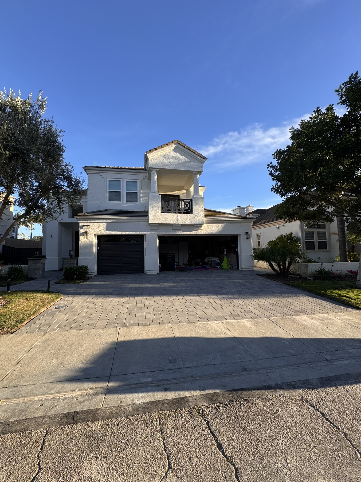 Paver driveway installation project in Camarillo by Evergreen Landscaping