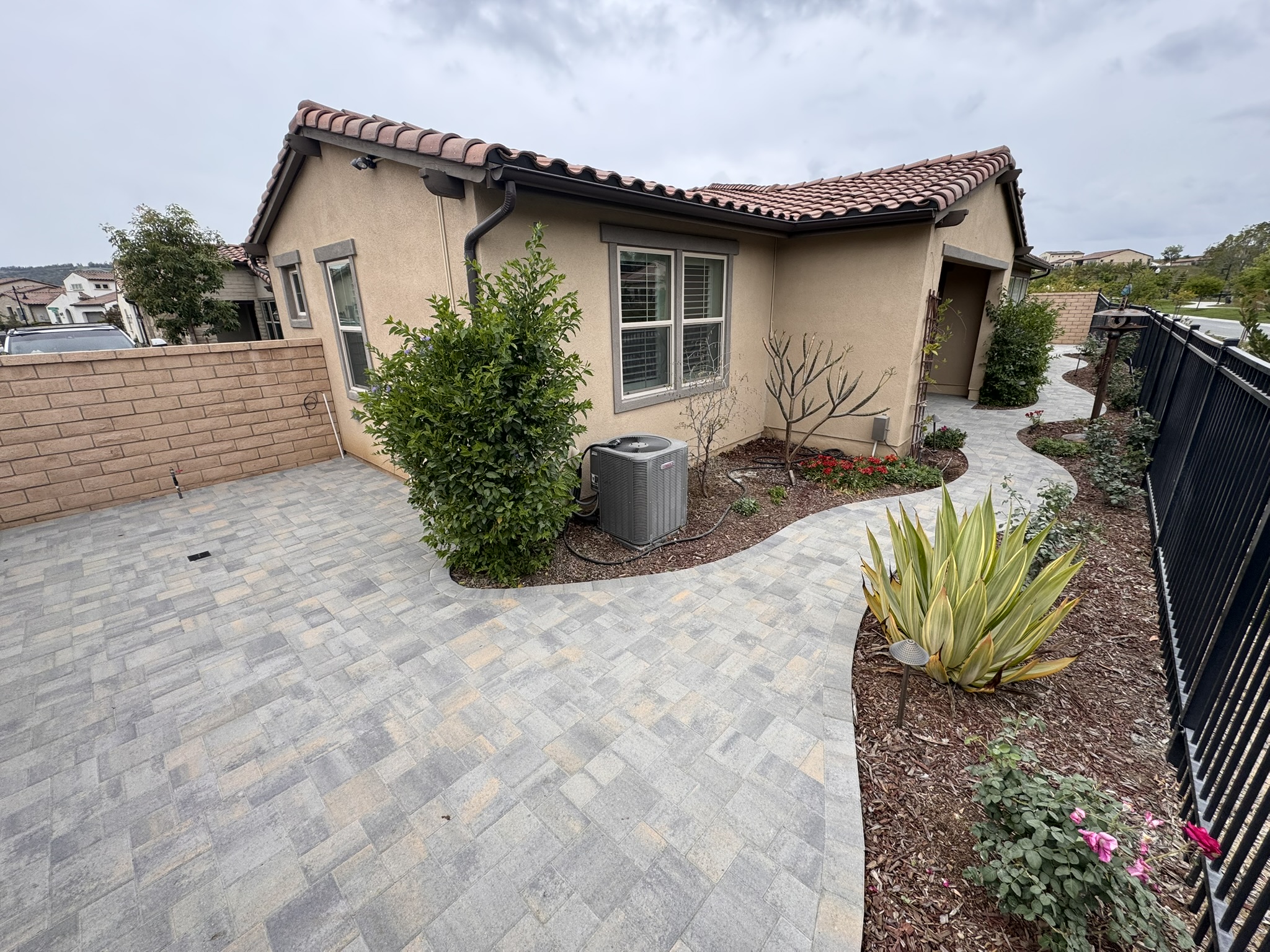 Paver patio and hardscape project in Ventura County by Evergreen Landscaping