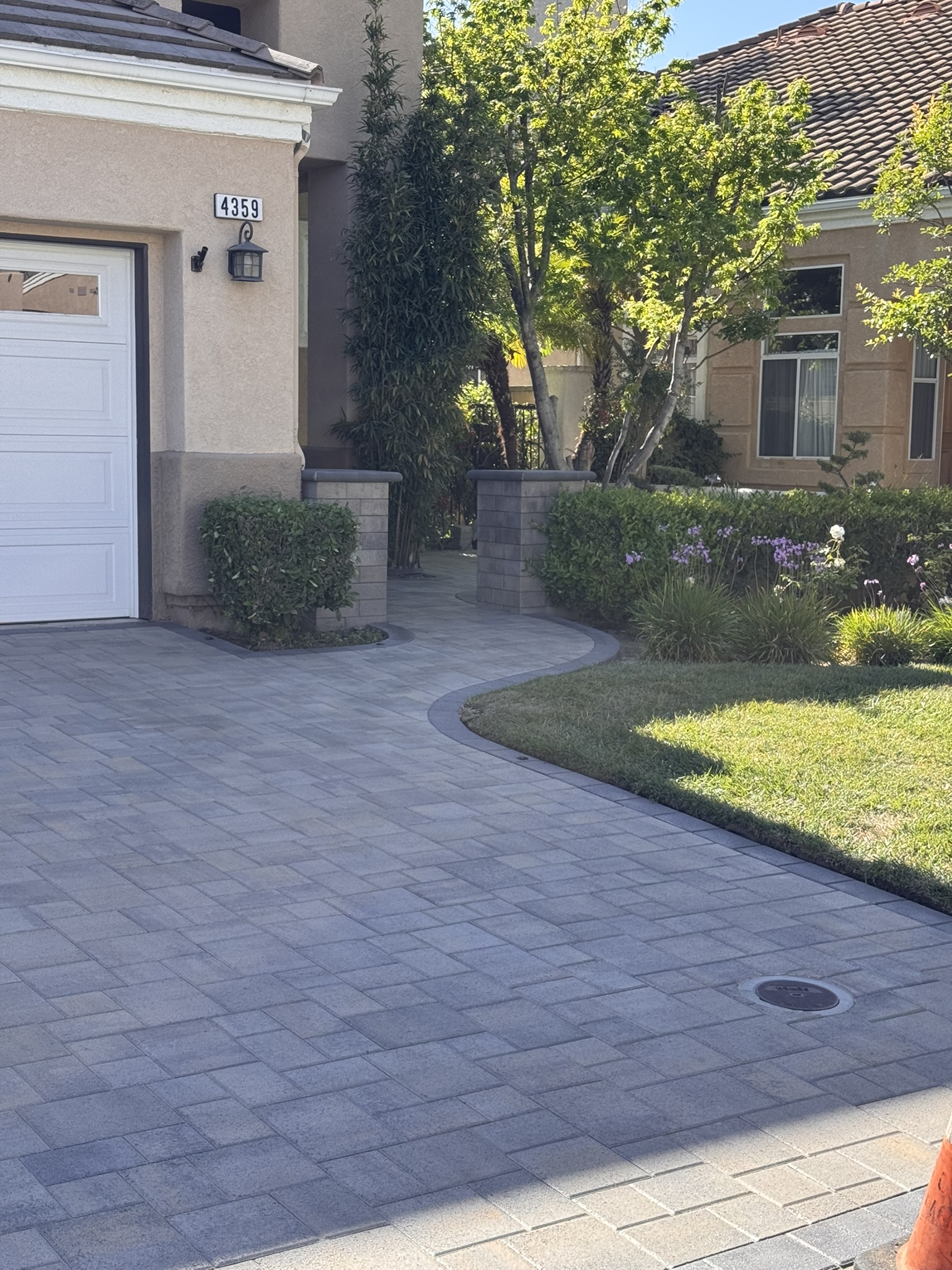Paver patio and hardscape project in Calabasas by Evergreen Landscaping