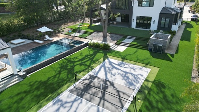 Pool deck and paver coping project in Camarillo by Evergreen Landscaping
