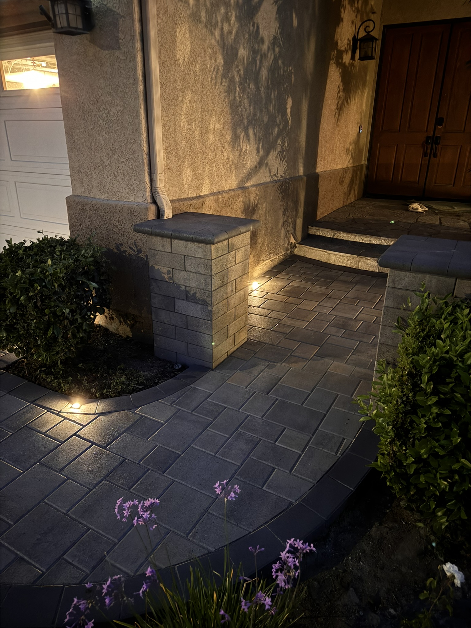 Paver patio and putting green project in Agoura Hills by Evergreen Landscaping